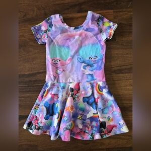 Colorful Trolls Graphic Dress